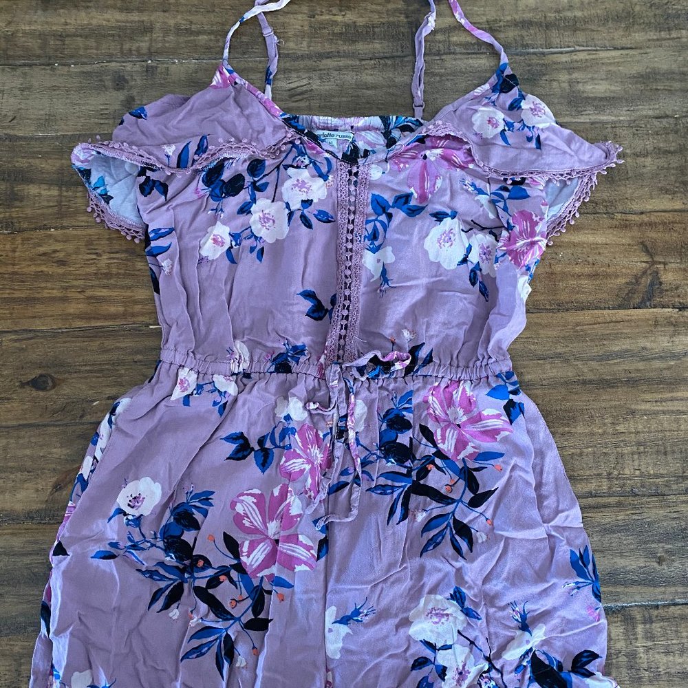 Charlotte Russe Floral Romper Size Medium